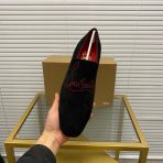 Christian Louboutin Navy Dandelion Strass Loafers Size 39-45 - Image 5