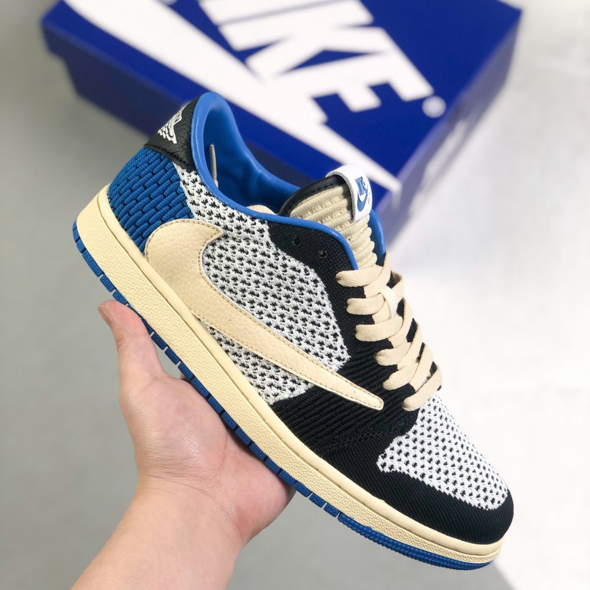 Nike Air Jordan 1 x Travis Scott Low Top Sneaker Shoes Gr. 36-46 - Image 1