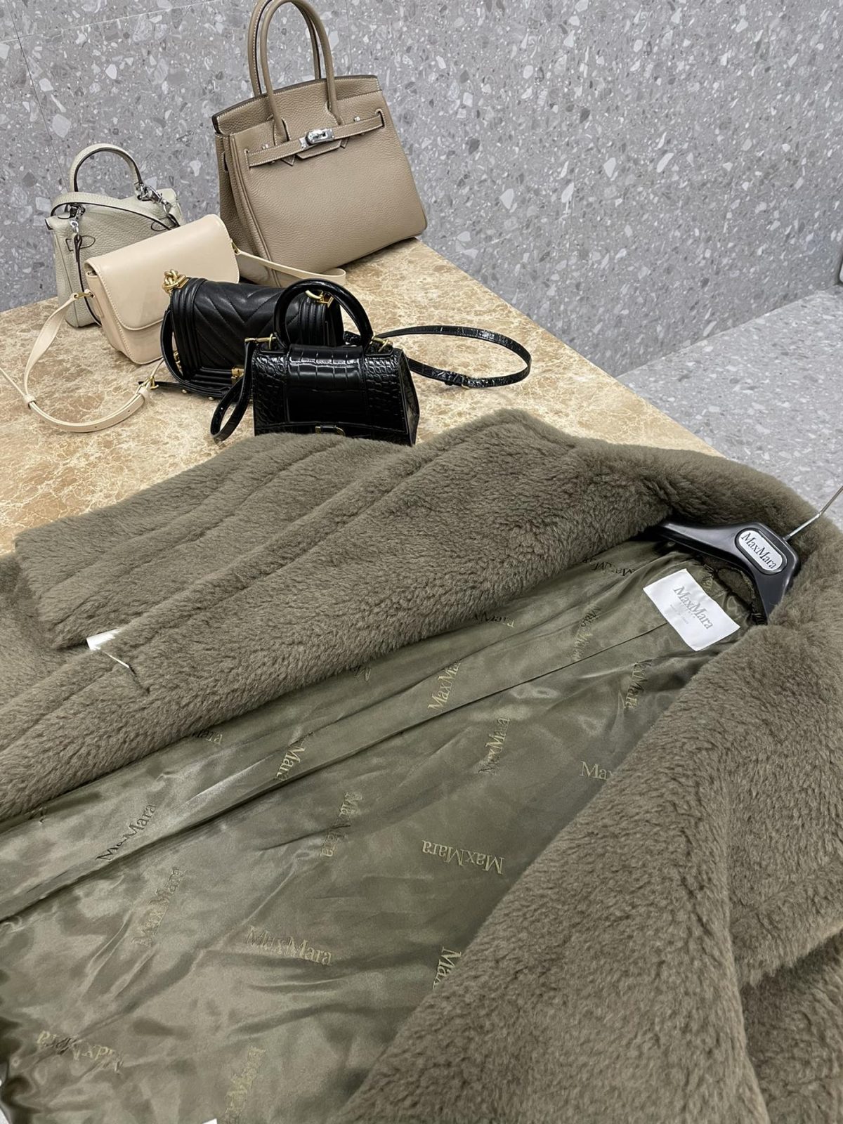 Max Mara Teddy fur long coat Size XS-M - Image 7
