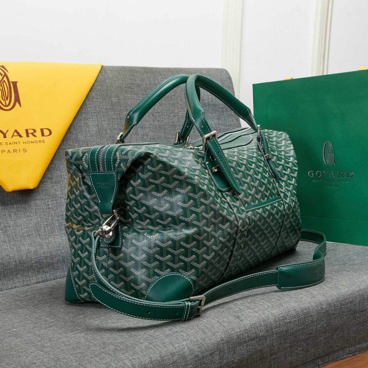 Goyard Bowling Travel Bags Size 48*28*22cm - Image 2