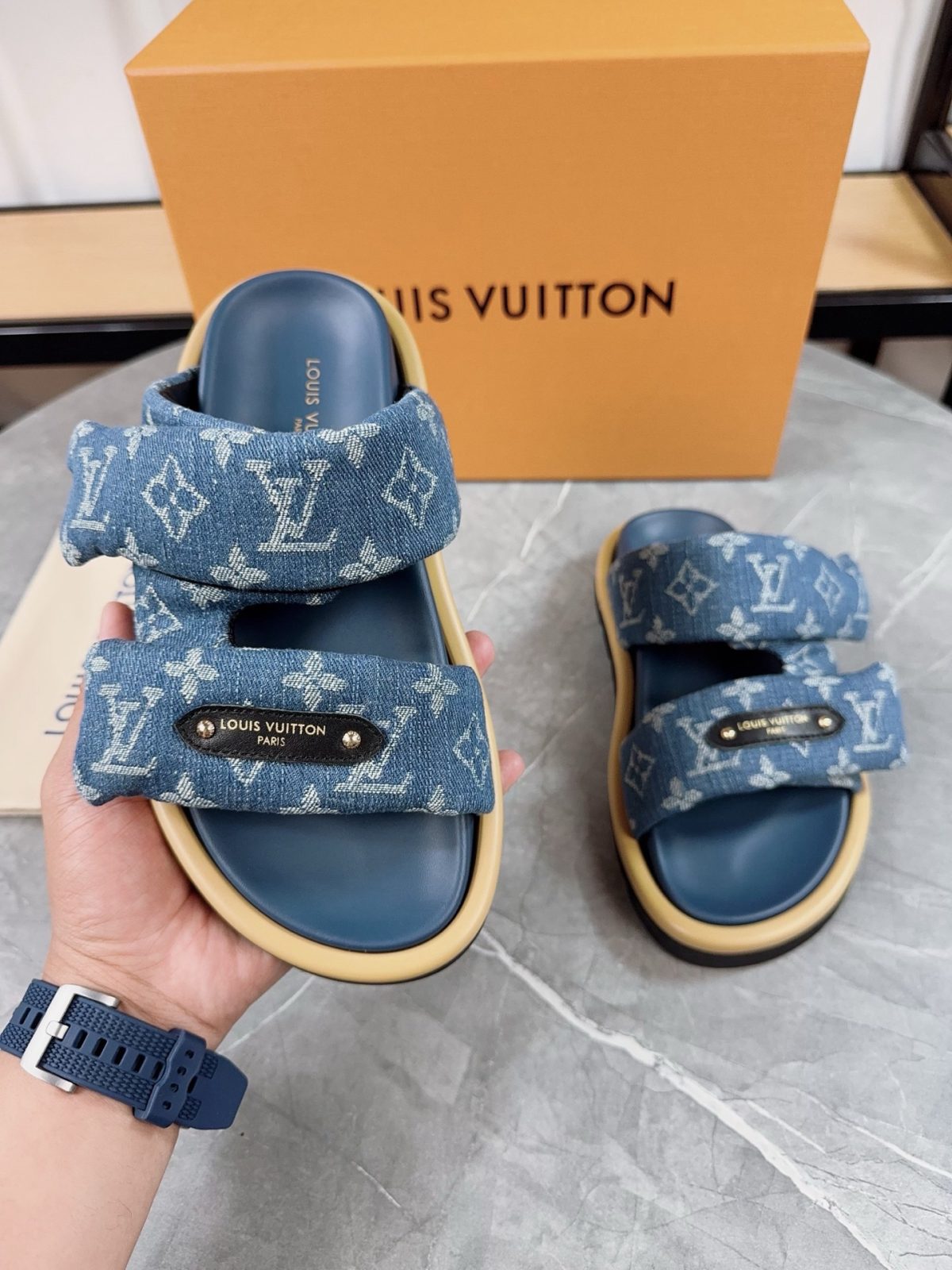 Louis Vuitton Pool Pillow Flat Comfort Slippers Size 36-46 - Image 4