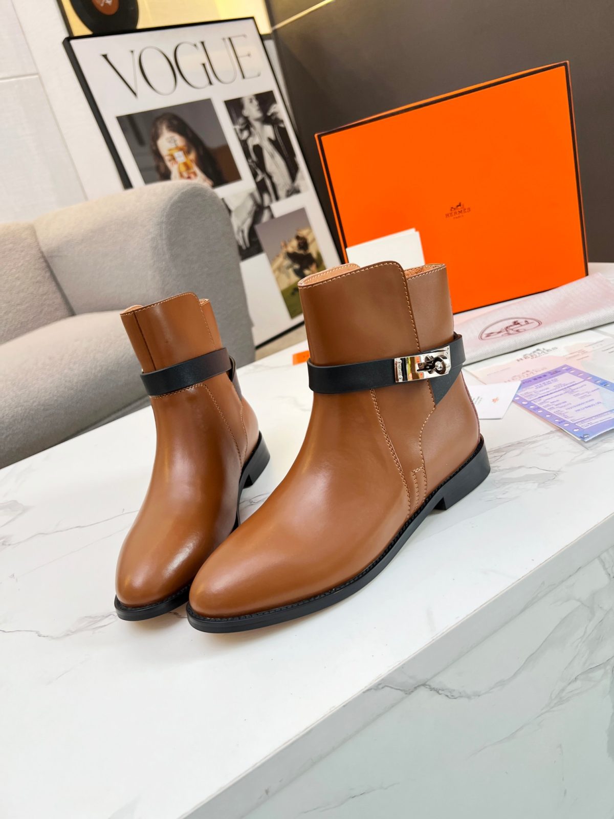 Hermes Women Kelly Boots Size 36-41 - Image 9
