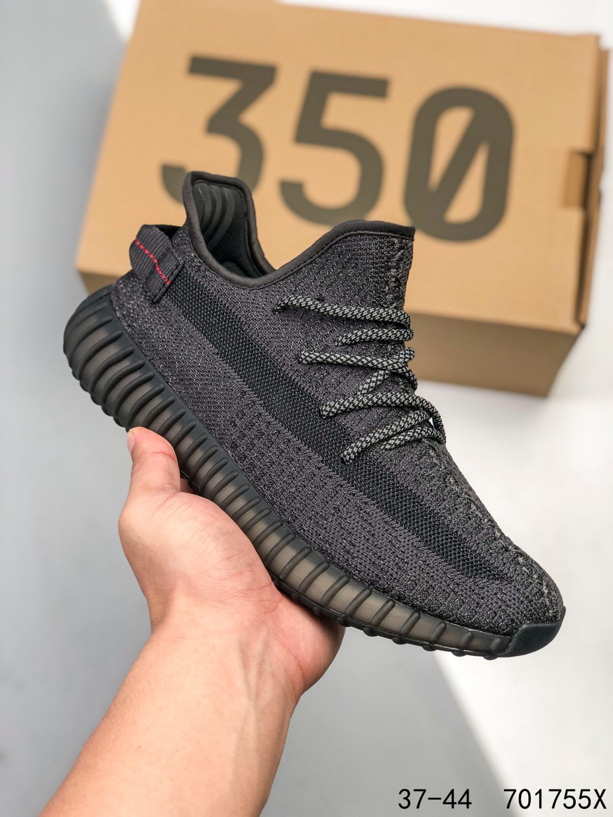 Yeezy 350 Boost 350 V2 Mens/Women Sneakers Shoes Black3 36 - 45 - Image 1