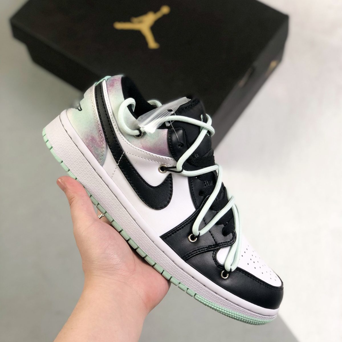 Nike Air Jordan 1 x OFF White Low Top Sneakers Shoes Gr. 36-46 - Image 1