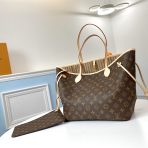 Louis Vuitton M40990 Neverfull Women Bags Brown Size 32*29*17cm - Image 2