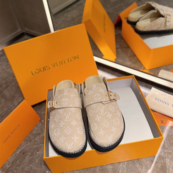 Louis Vuitton Pool Pillow Flat Comfort Slippers Size 36-46
