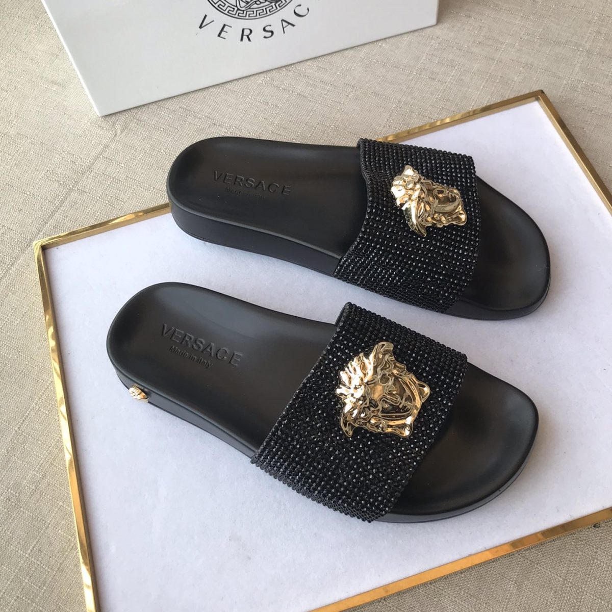 Versace Mens Women Sandals Gr. 36-46 - Image 1