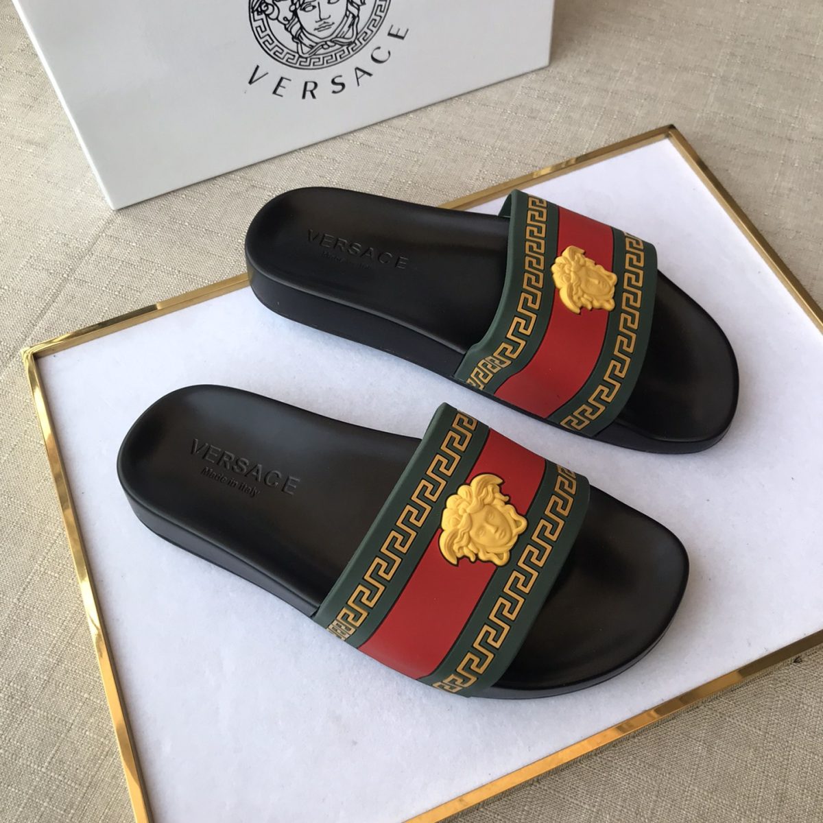Versace Mens Women Sandals Gr. 36-46 - Image 1