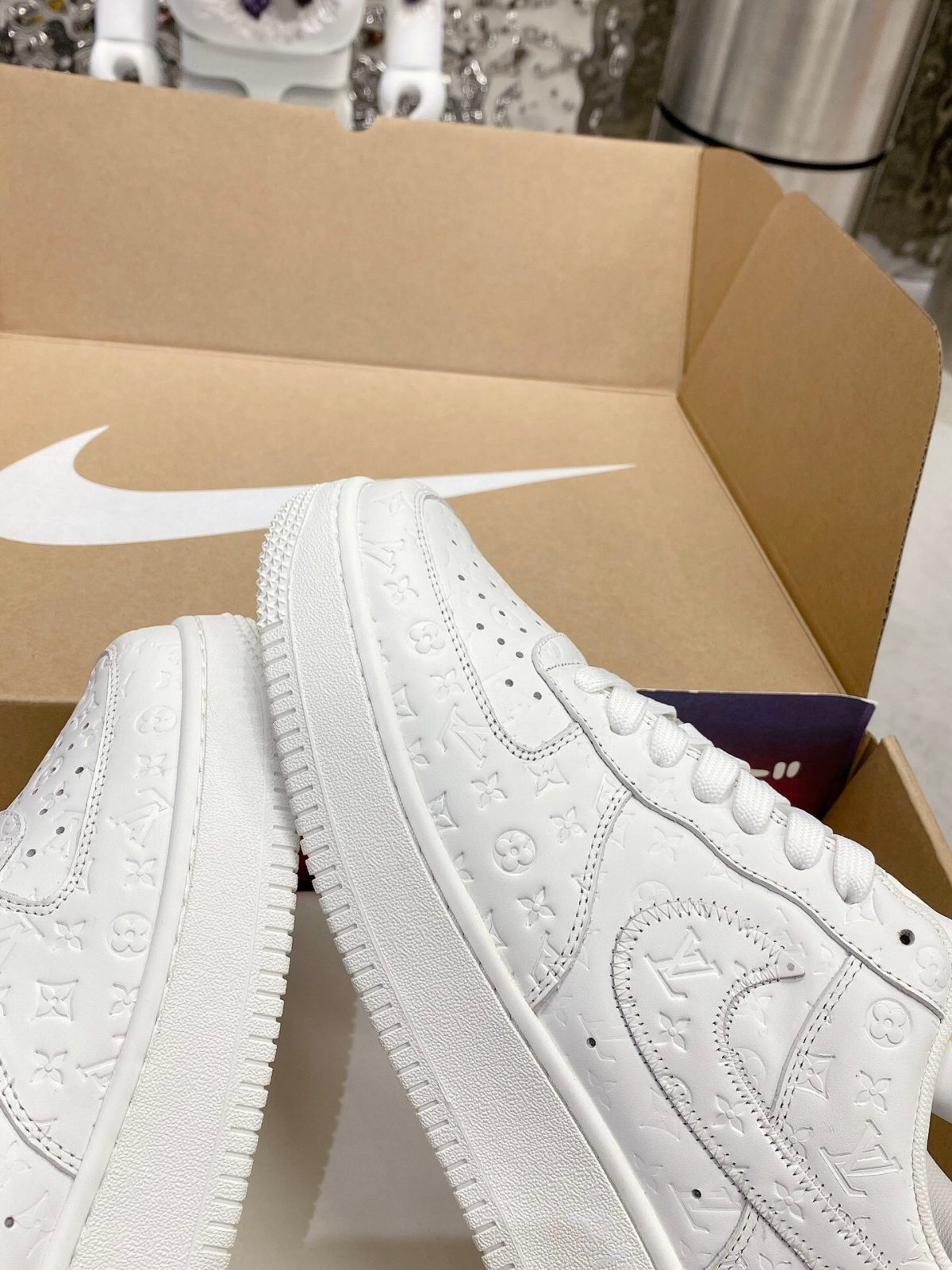 Louis Vuitton x Off White x Air Force 1 Sneaker Size 36-45 - Image 7