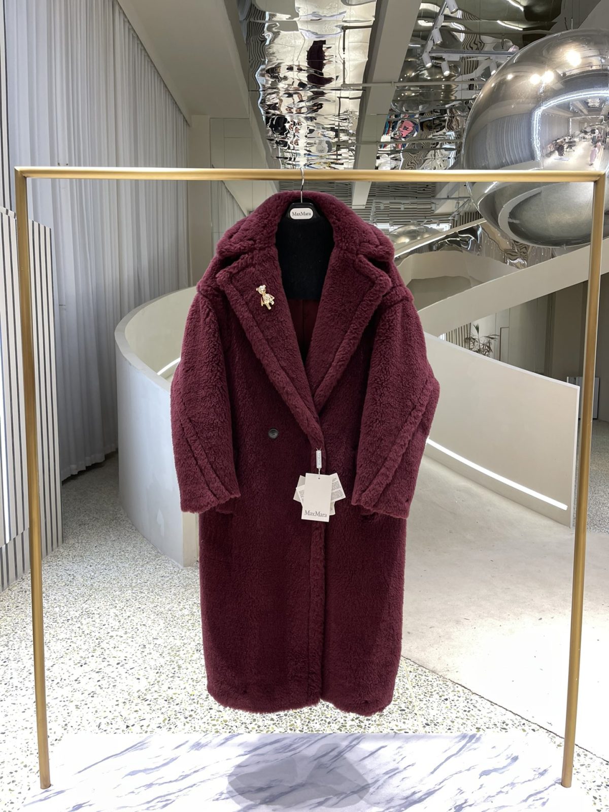 Max Mara Teddy fur long coat Size XS-M - Image 1