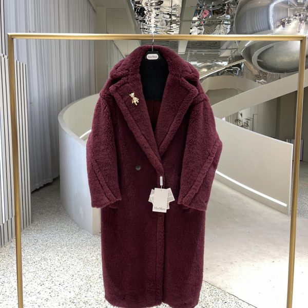 Max Mara Teddy fur long coat Size XS-M