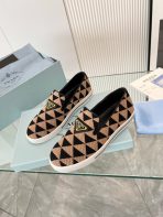 Prada 2024 Women Embroidered fabric slip-on Shoes Loafers Size 36-41 - Image 2