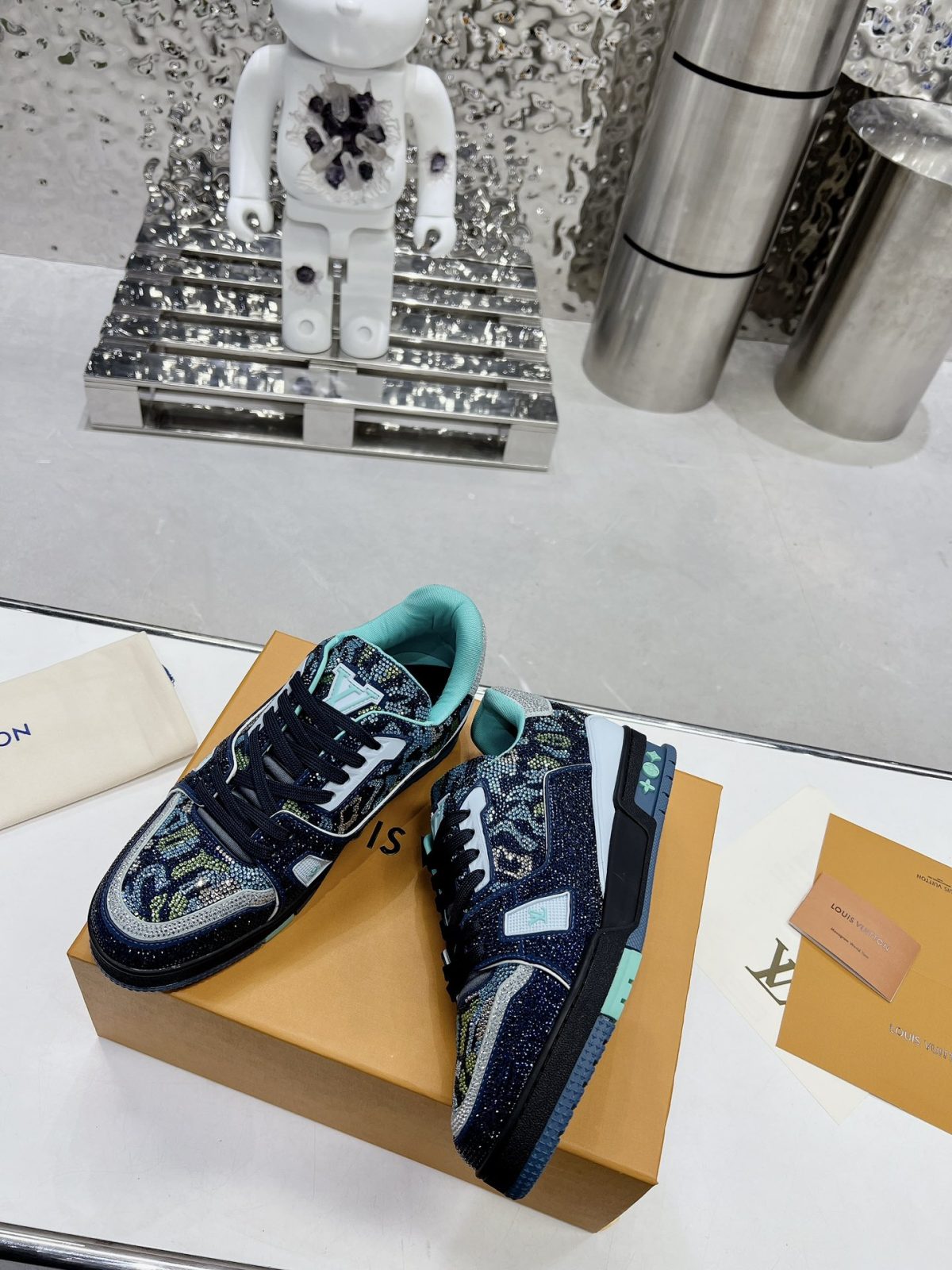 Louis Vuitton LV Trainer Diamond Sneaker Size 36-46 - Image 4