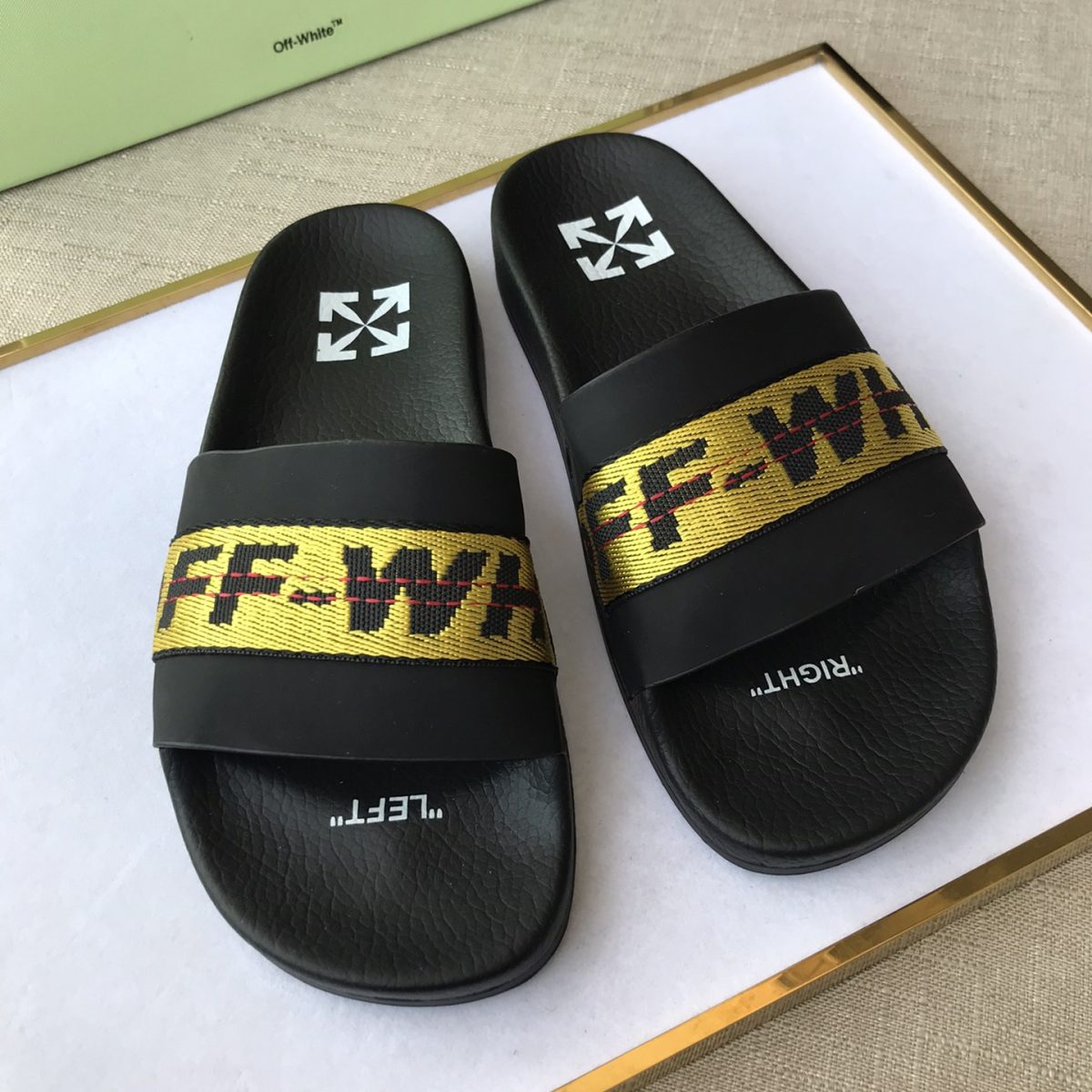 OFF White Mens Women Sandals Gr. 36-46 - Image 7