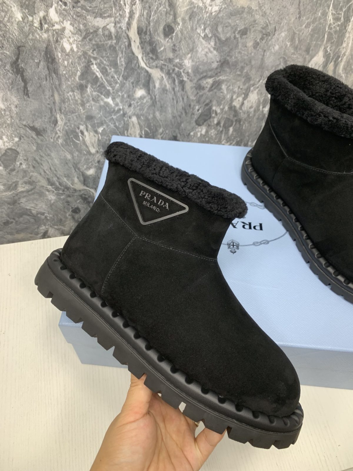 Prada Women Snow Boots Black Size 36-41 - Image 5