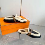 Hermes 23fw Women Winter Slippers Size 36-41 - Image 8