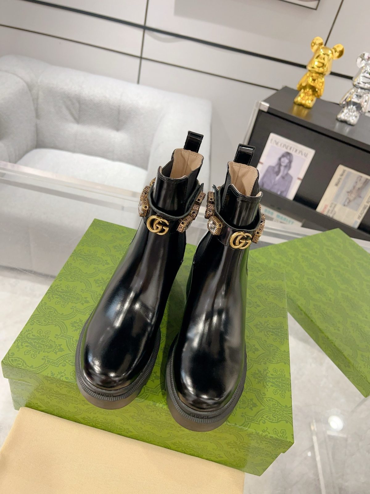Gucci Women Boots Size 36-41 - Image 3