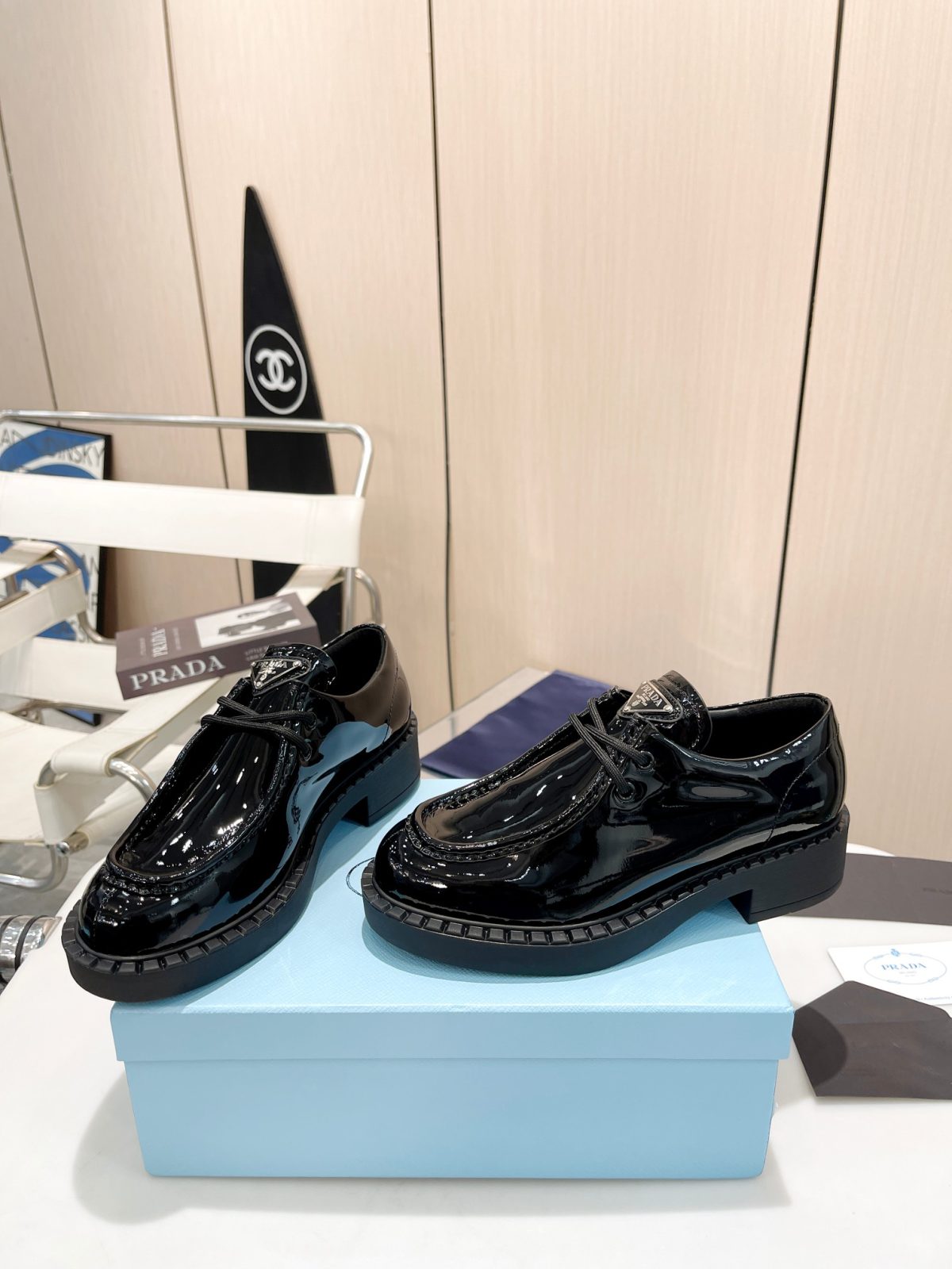 Prada New Women Loafers Size 35-41 - Image 3
