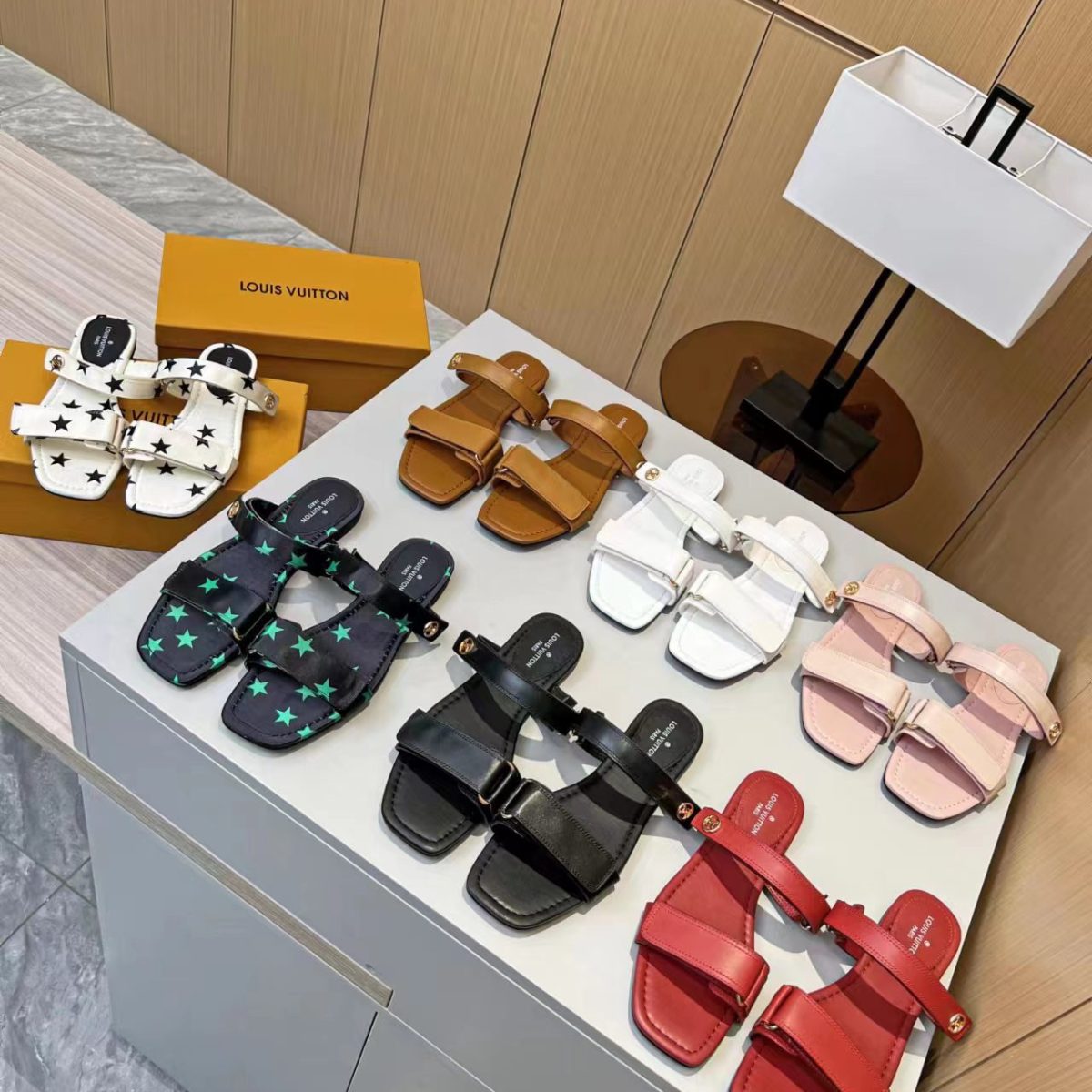 Louis Vuitton Stella Flat Slippers Size 36-41 7-Color - Image 1