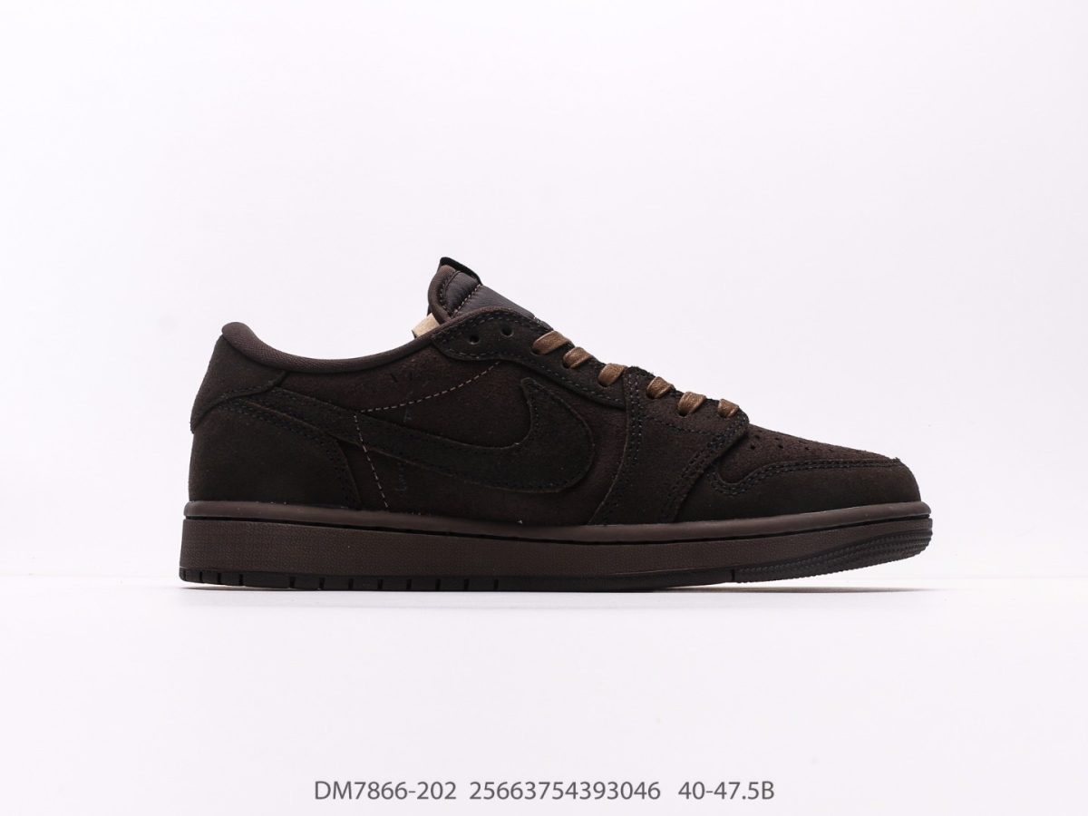 Nike Air Jordan 1 Veet Brown x Travis Scott Low OG Sneaker Size 36-46 - Image 4