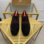 Christian Louboutin Navy Dandelion Strass Loafers Size 39-45 - Image 2