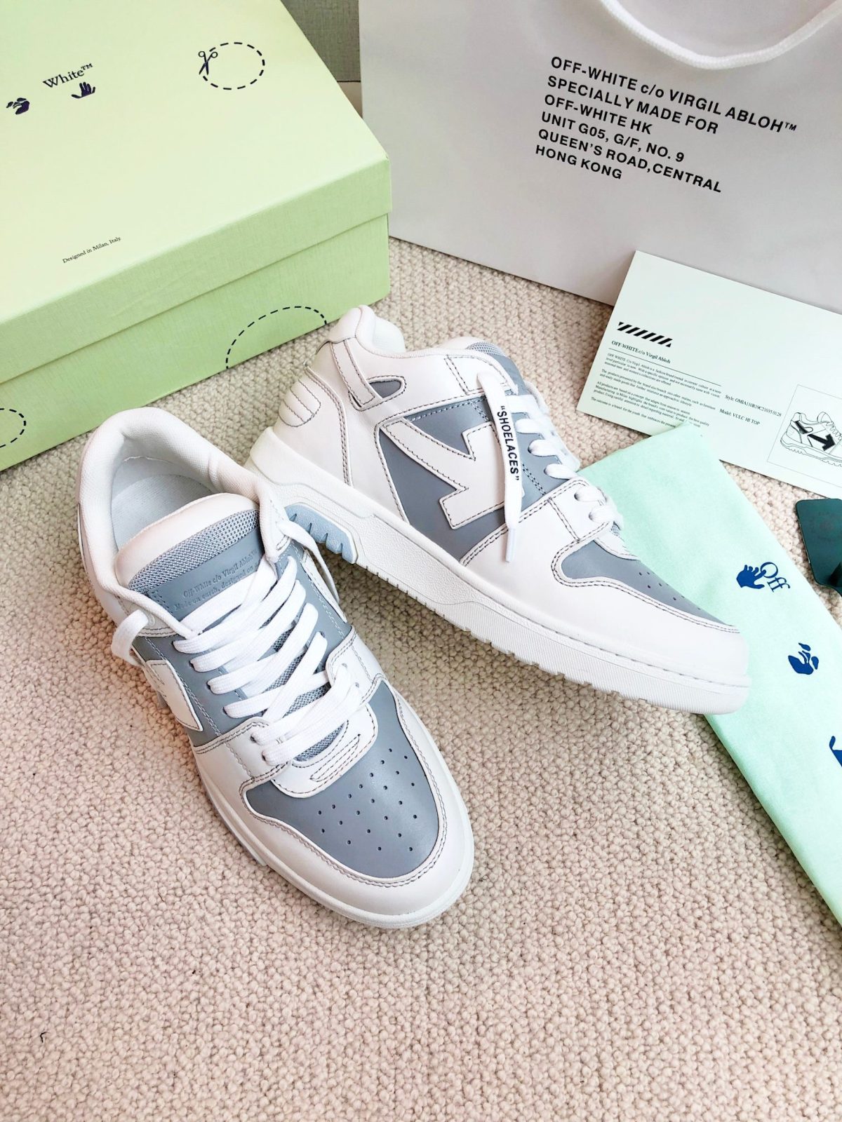OFF White Out of Office Calf Leather Sneaker Size 36-45 - Image 6
