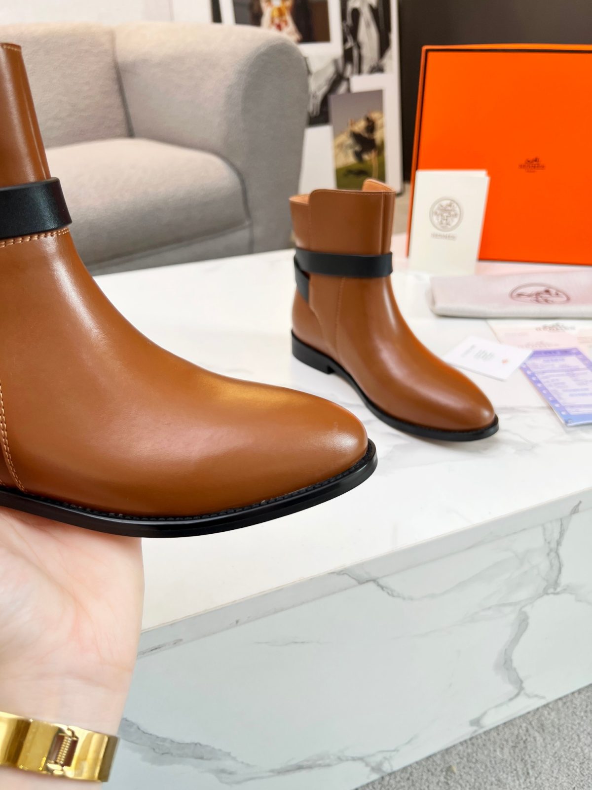 Hermes Women Kelly Boots Size 36-41 - Image 4