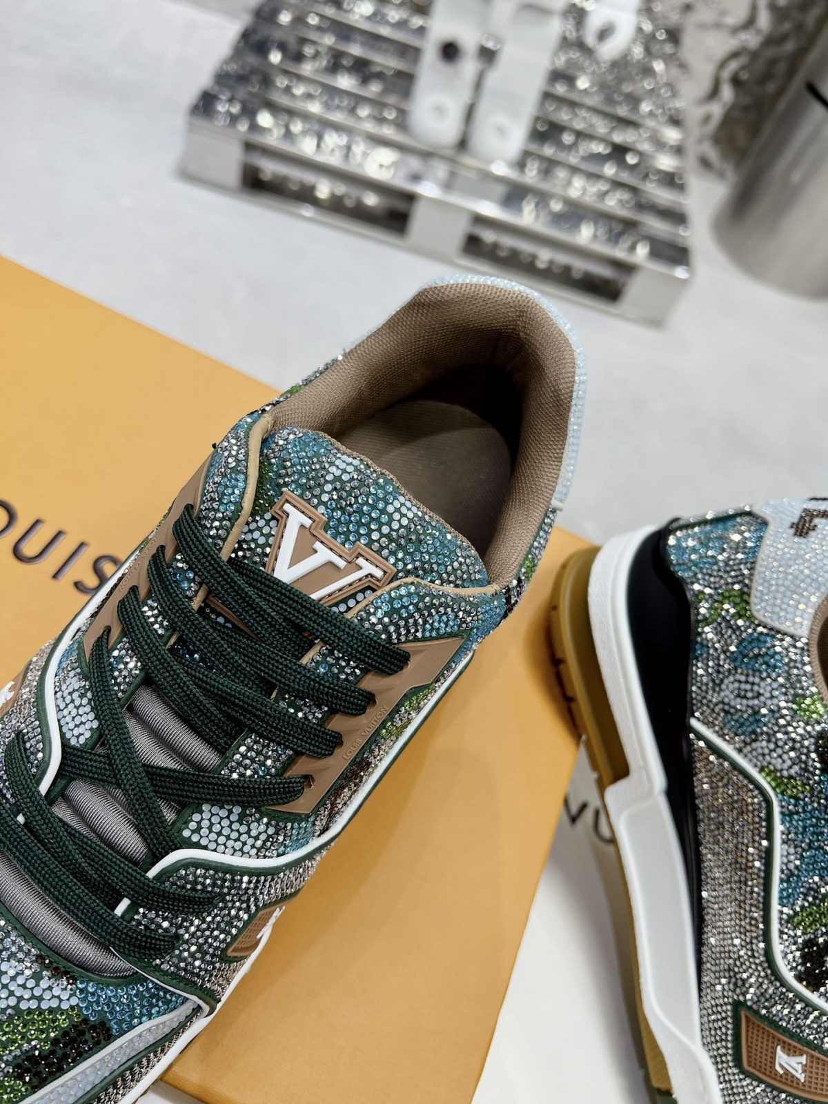 Louis Vuitton LV Trainer Diamond Sneaker Size 36-46 - Image 6