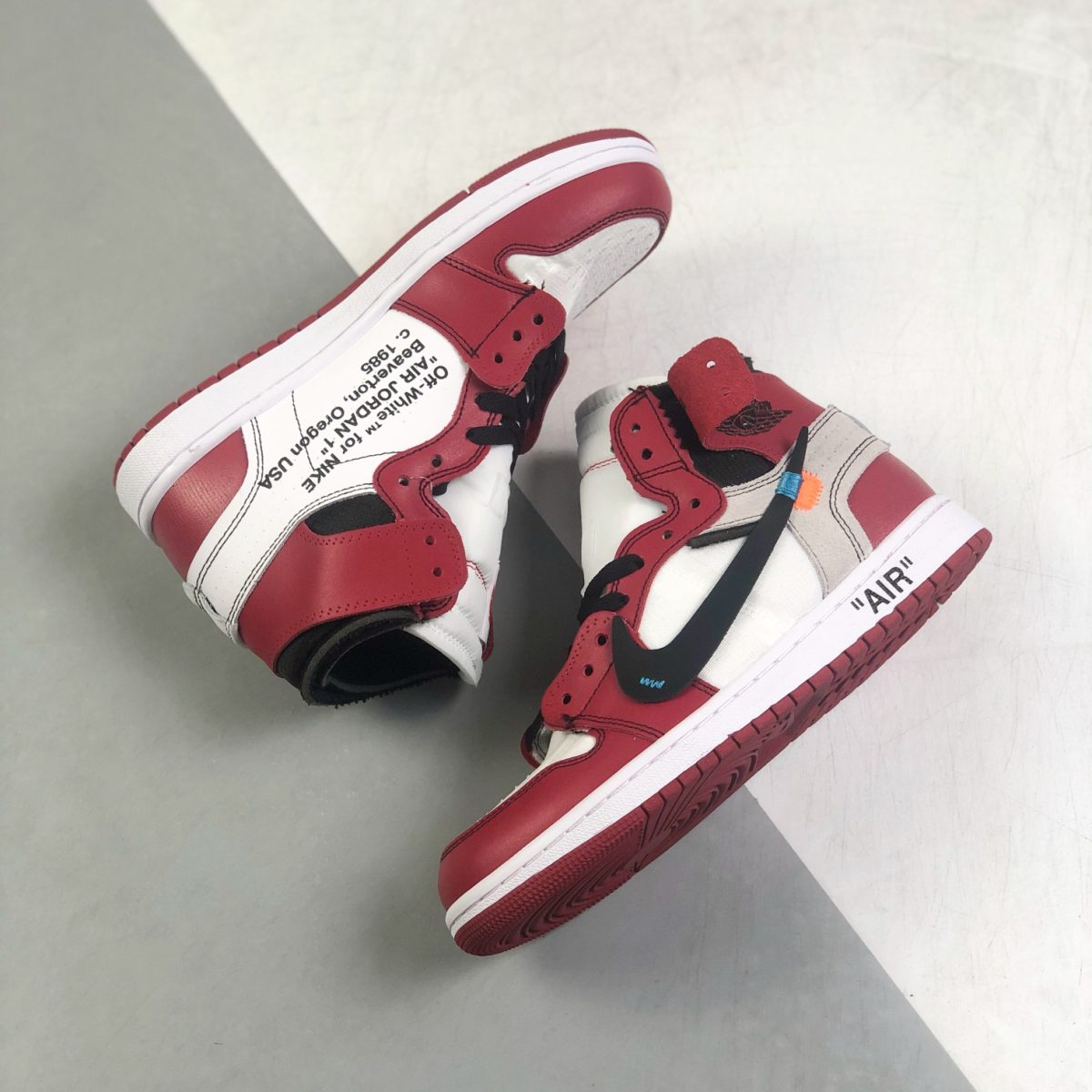 Nike Air Jordan 1 x OFF White High Top Sneakers Shoes Gr. 36-46 - Image 5