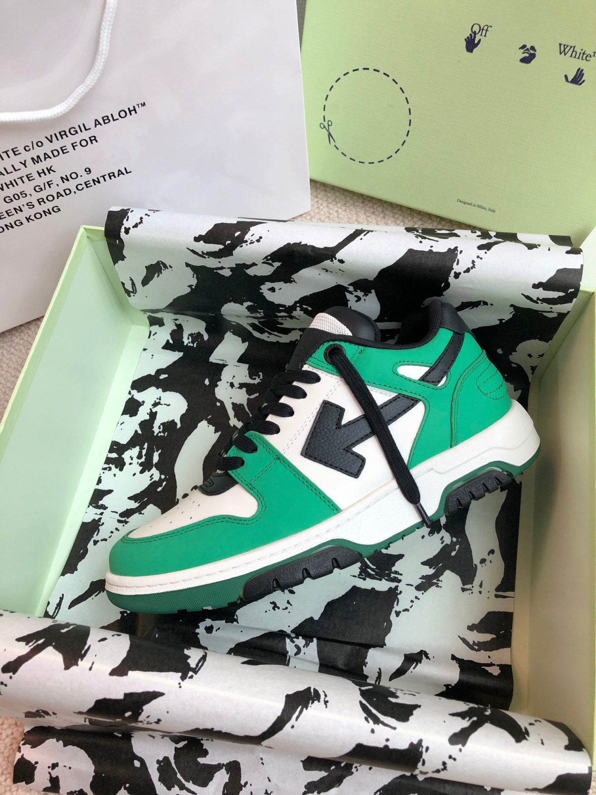 OFF White Out of Office Calf Leather Sneaker Size 36-45 - Image 9