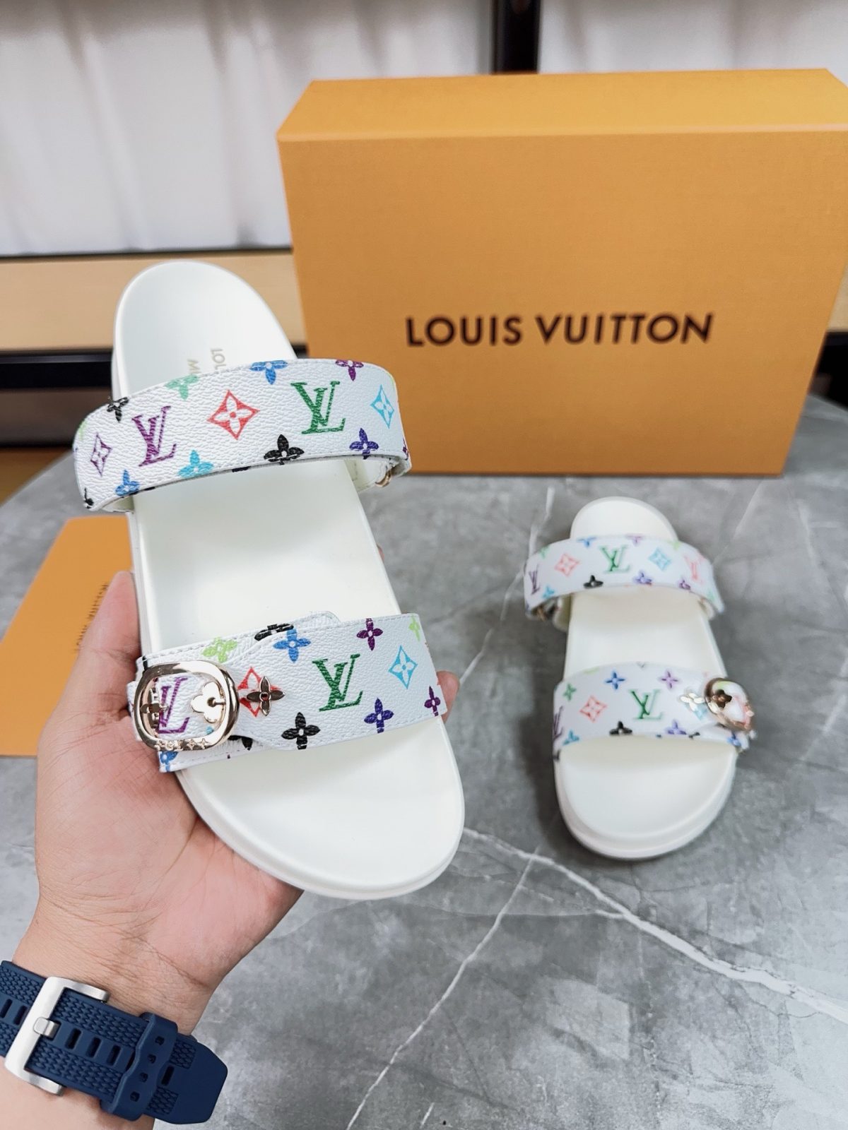Louis Vuitton Pool Pillow Flat Comfort Slippers Size 36-46 - Image 7