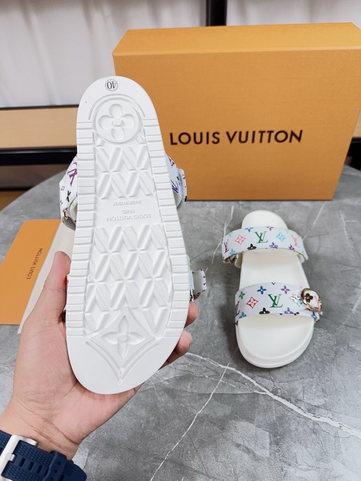Louis Vuitton Pool Pillow Flat Comfort Slippers Size 36-46 - Image 4