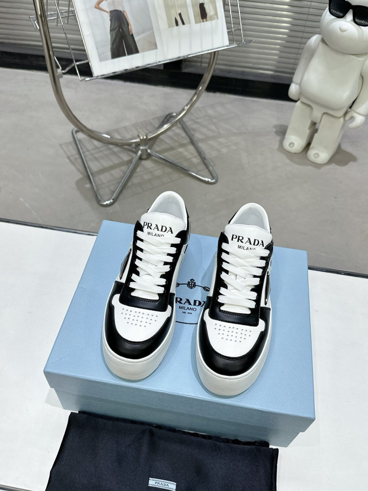 Prada 2024 New Downtown Bold leather Sneaker Size 36-41 - Image 2