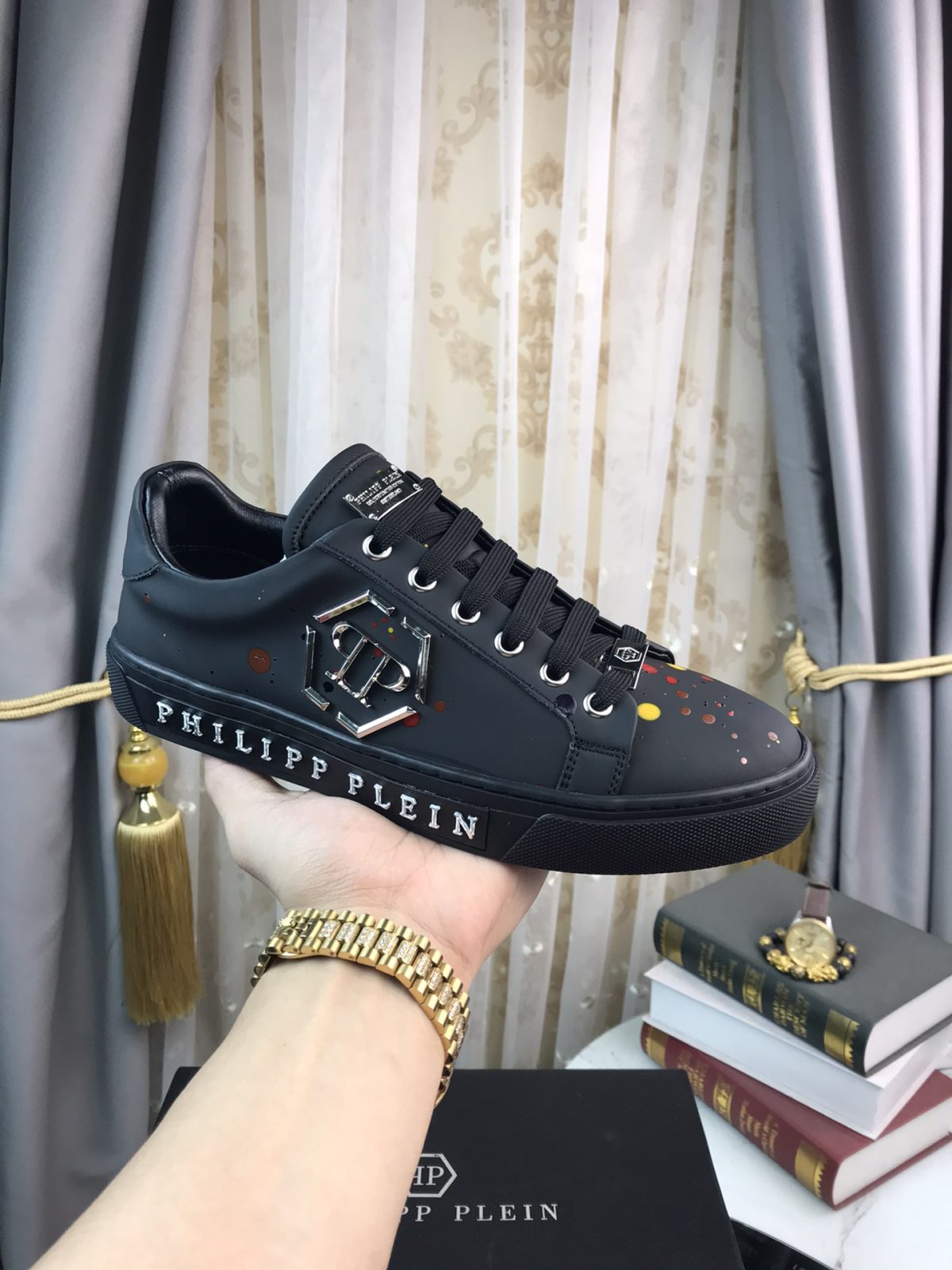 Philipp Plein Mens Outdoor Sneakers Shoes 38 - 45 - Image 1