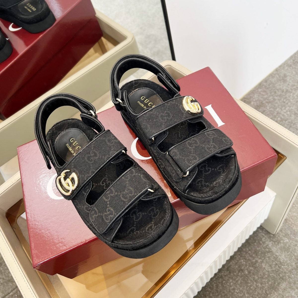 Gucci Women Thick soled Sandals Size 35-41 - Image 1