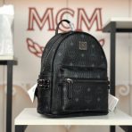 MCM Stark Side Studs Backpack in Visetos 4-Size - Image 3
