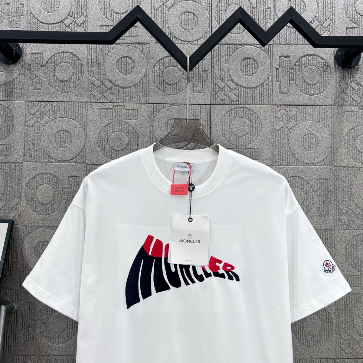 Moncler T Shirt  Embroider Logo Size XS-L - Image 7