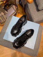 Prada Monolith brushed leather lace-up Shoes Loafers Size 36-41 - Image 8