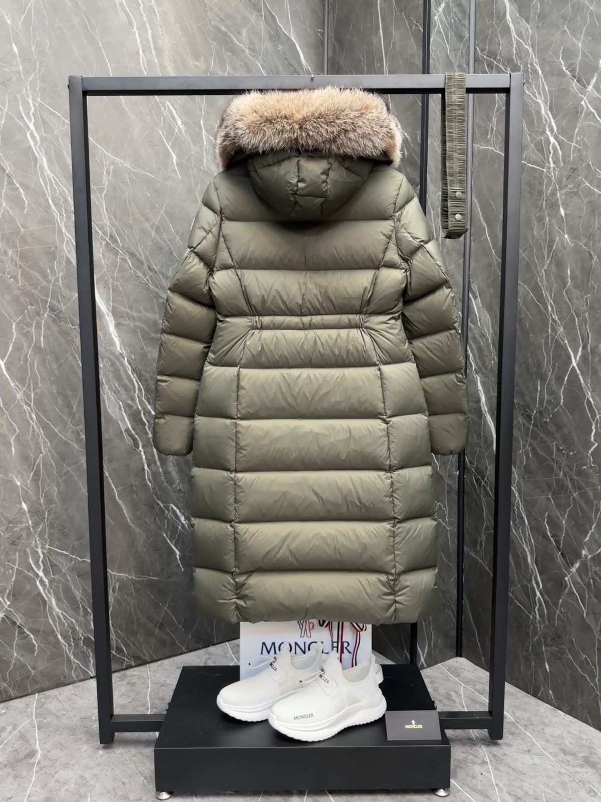 Moncler Boed Long Women Down Jacket Size S-XL - Image 9