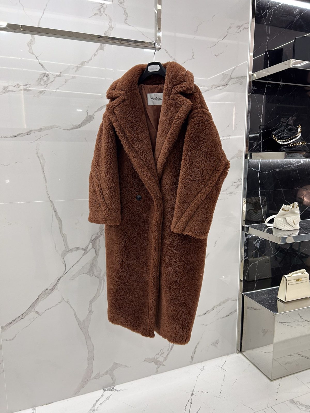 Max Mara Teddy fur long coat Size XS-M - Image 2