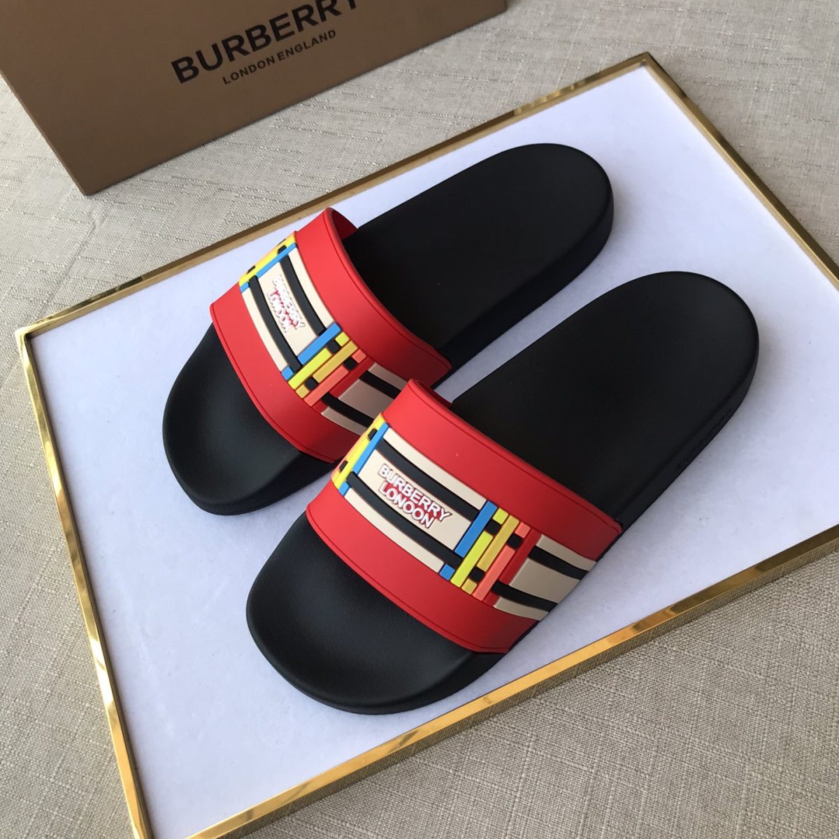 Burberry Mens Women Sandals Gr. 36-46 - Image 3