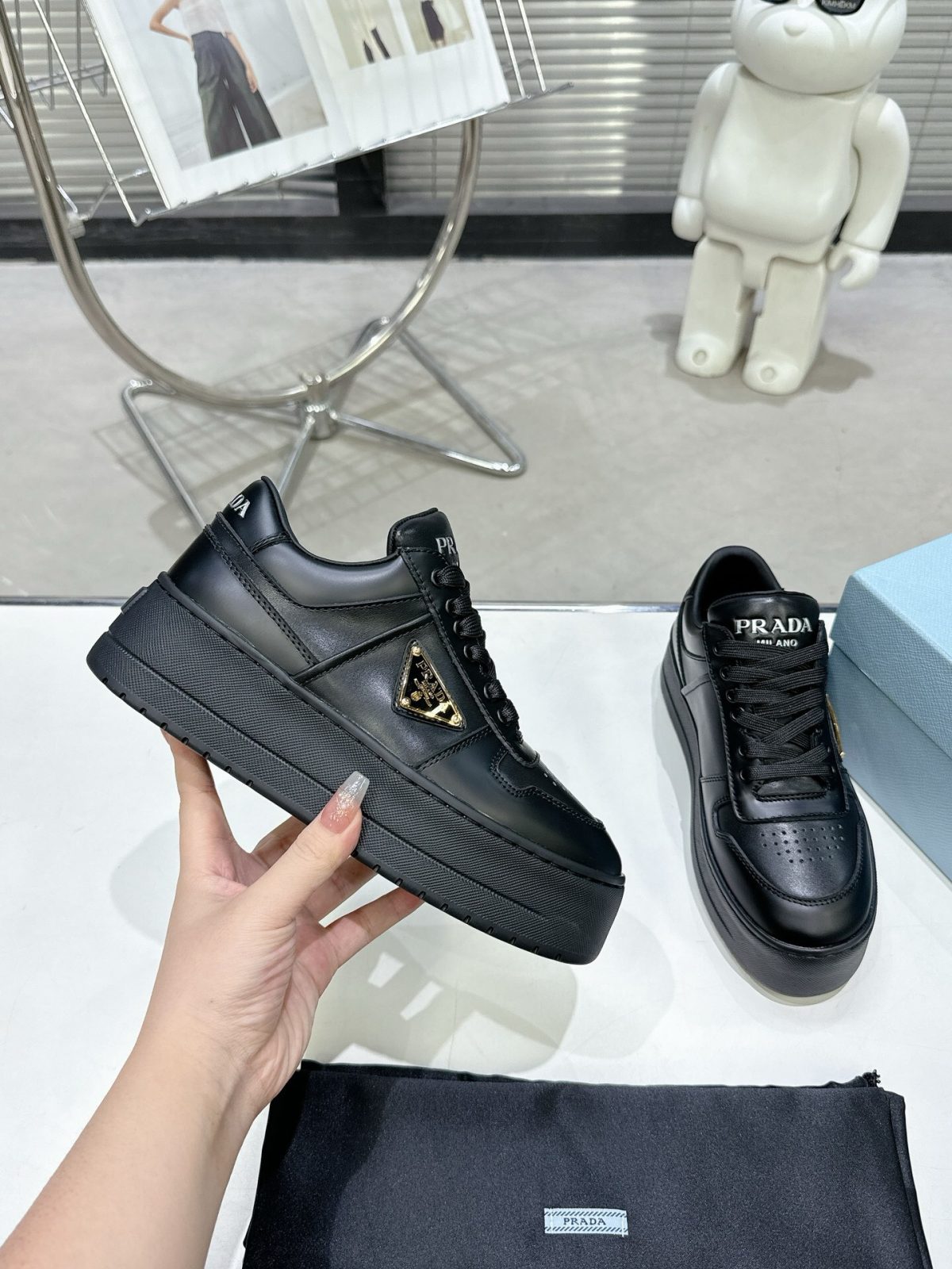 Prada 2024 New Downtown Bold leather sneaker Size 36-40 - Image 5