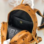 MCM Stark Side Studs Backpack in Visetos 4-Size - Image 9