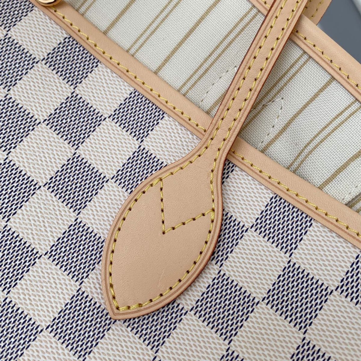 Louis Vuitton N41360 Neverfull Women Bags White Size 32*29*17cm - Image 4