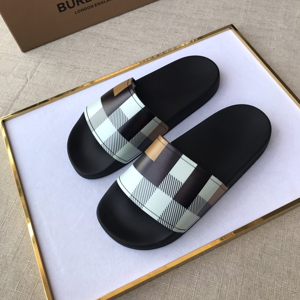Burberry Mens Women Sandals Gr. 36-46 - Image 3