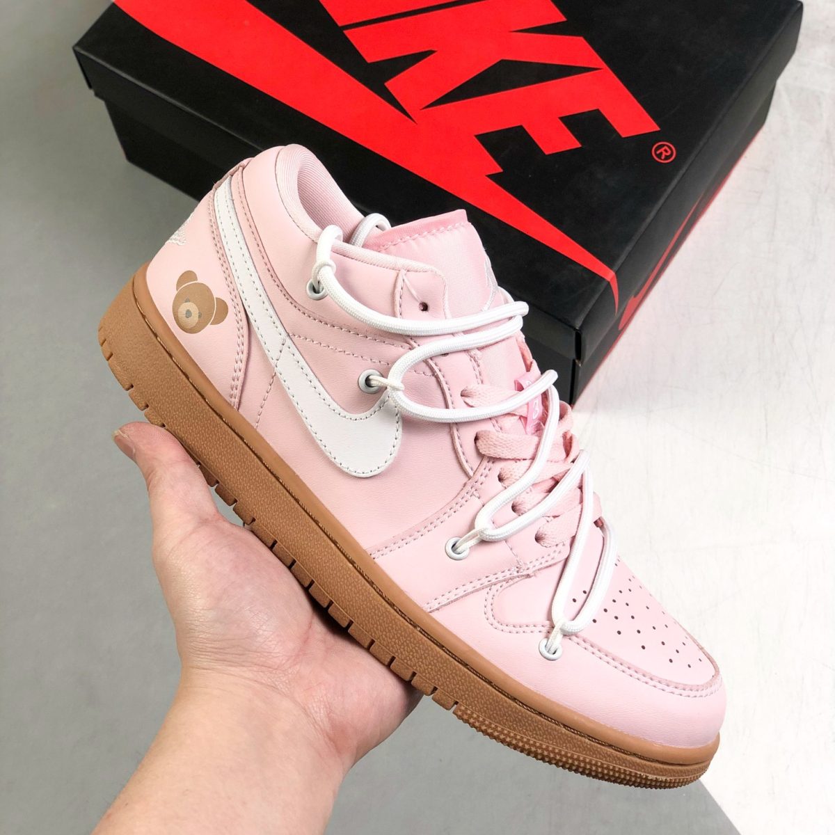 Nike Air Jordan 1 x OFF White Low Top Sneakers Shoes Gr. 36-46 - Image 1