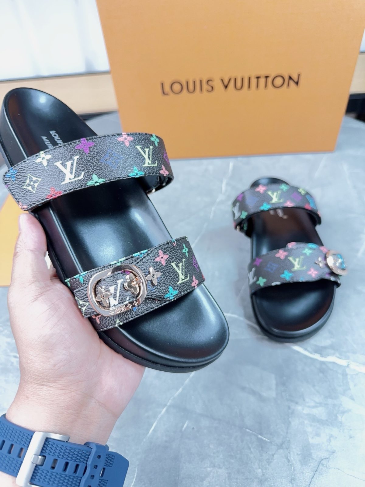 Louis Vuitton Pool Pillow Flat Comfort Slippers Size 36-46 - Image 4