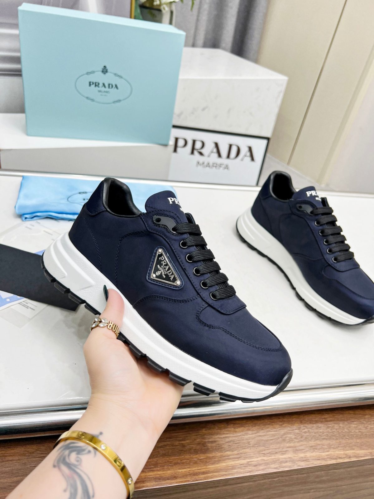 Prada 2024 New Prax 01 Re-Nylon Sneaker Size 36-46 - Image 4