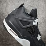 Nike Air Jordan 4 Retro Black Canvas Sneakers Shoes Gr. 36-46 - Image 7