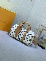 Louis Vuitton Monogram Eclipse Reverse Keepall 25 Travel Bags Size 25*15*11cm - Image 2